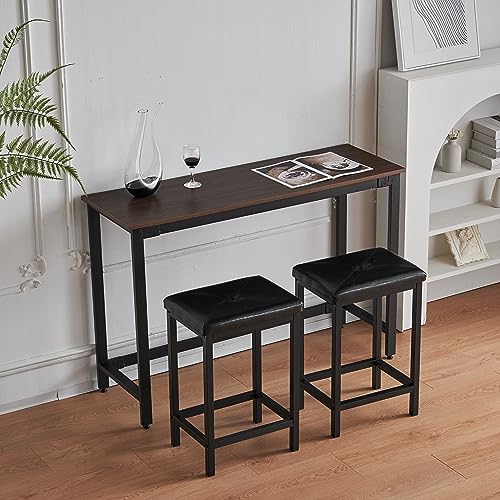 オーエスジェイ(OSJ) ハイテーブル カウンターテーブル 3点セット バーテーブル ダイニングセット おしゃれ