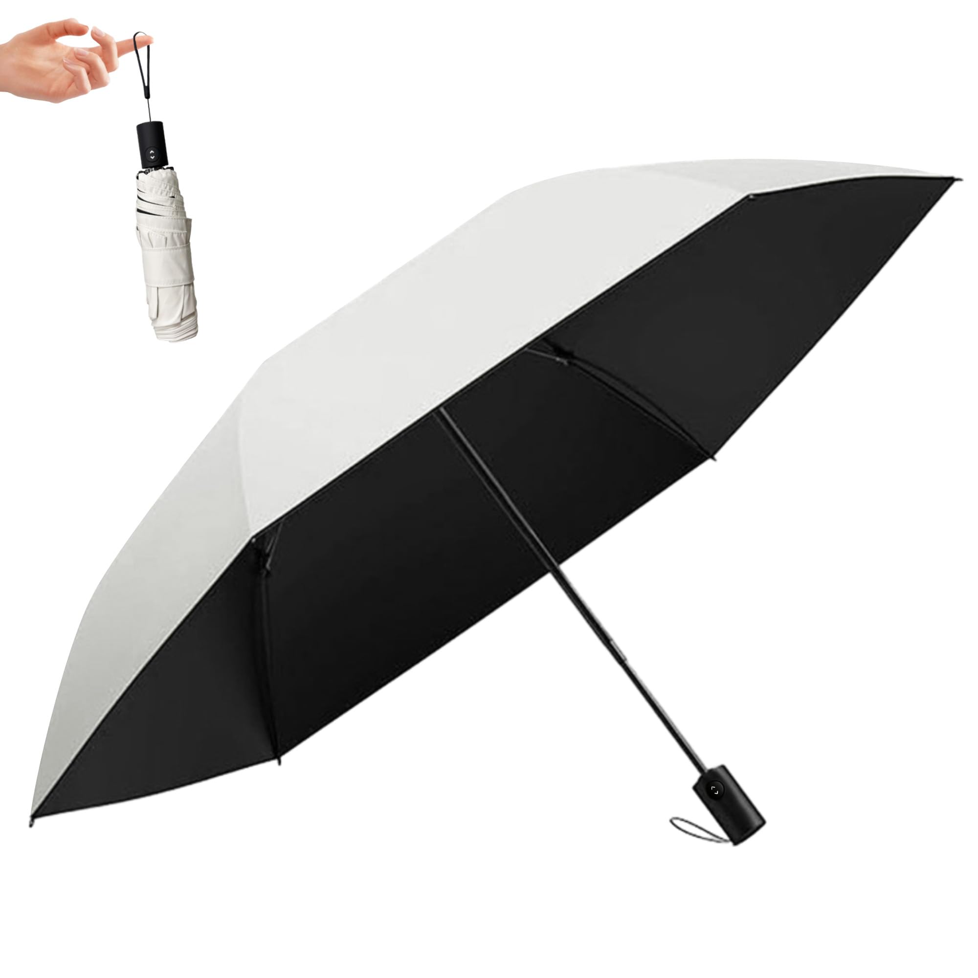 GOKEI 日傘 5秒たためる傘 形状記憶 折りたたみ 完全遮光 軽量 晴雨兼用 レディース UVカット100% 220g ワンタッチ 自動開閉 コンパクト 丈...