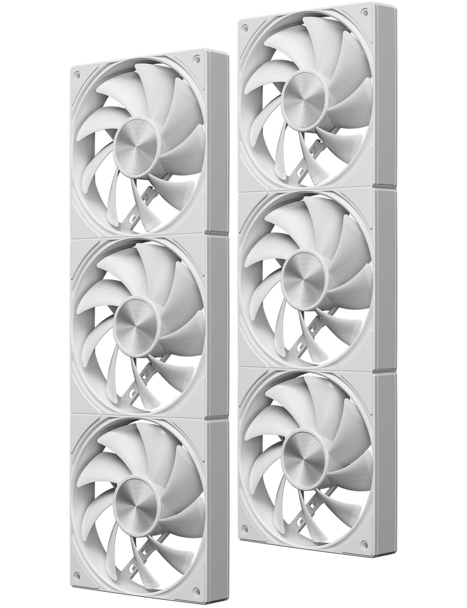 Novonest PCケースファン 120mm 1650 RPM 連結型ケースファン 高性能 デイジーチェーン 冷却 4PIN PWM ..