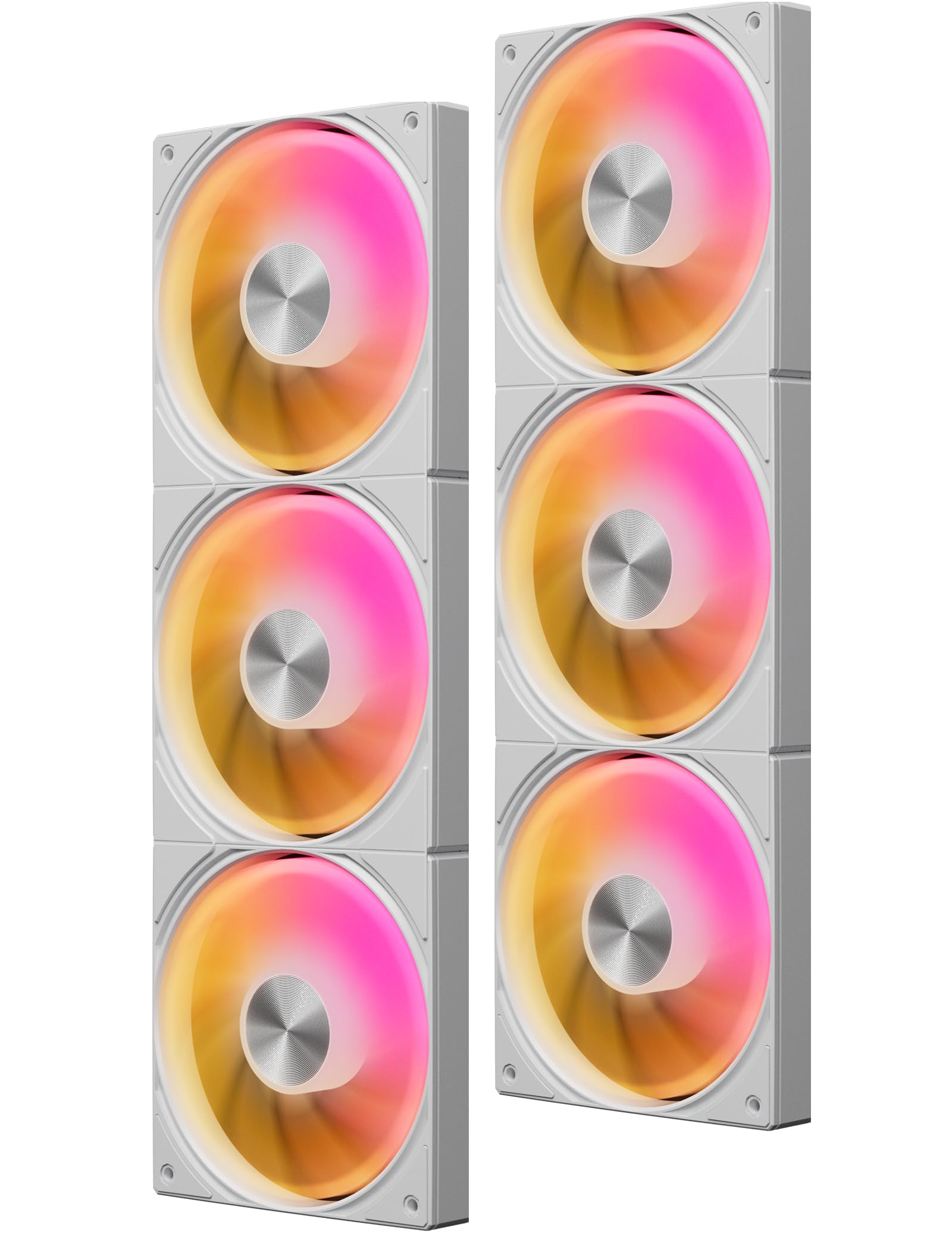 Novonest PCケースファン 120mm 1650 RPM 連結型ケースファン 高性能 デイジーチェーン 5V 3PIN ARGB ..
