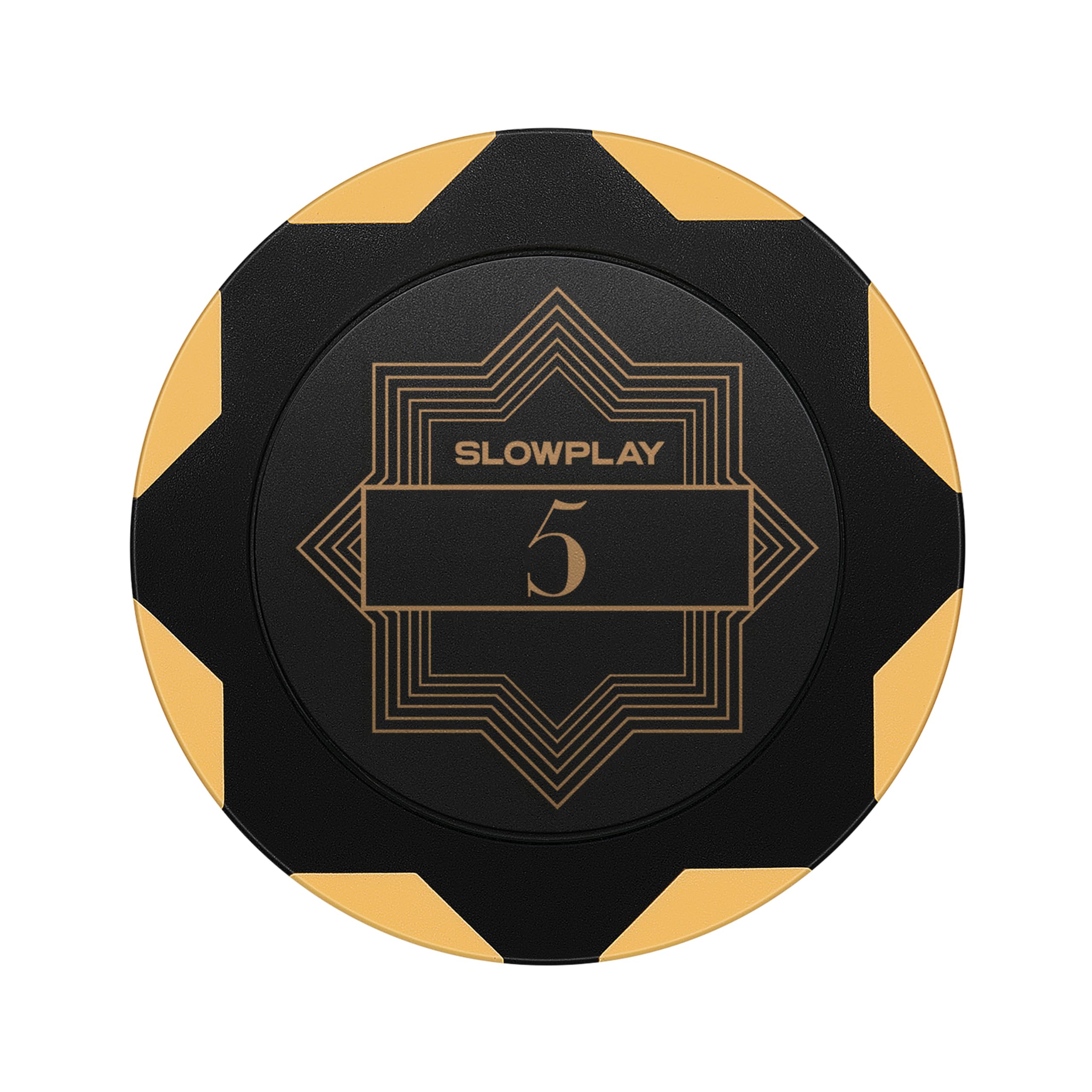 Rakuten - SLOWPLAY Nashクレイポーカーチップ 14g 重量感あるクレイチップ 40mm 大きめ 50枚入り $5