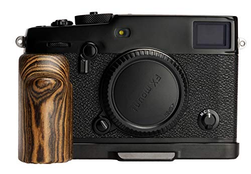 WEPOTO Fuji X-PRO3カメラ用 ハンドグリップメタル黄金檀木材 GP-XPRO3