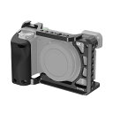 SmallRig A6100 / A6300 / A6400用ケージ シリコンハンドグリップ 内蔵ネジ穴 コールドシュー クイックリリースプレート付き Sony対応Alpha 6100 / Alpha 6300 / Alpha 6400用 3164B