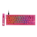 ATTACK SHARK X68HE ラピットトリガー ゲーミングキーボード RT0.01mm 8000hz RGB 有線USB 磁気スイッチ 0.125msディレイ ダブル PBTコンター3.0キーキャップ デッドゾーン調整機能 ホットスワップ可能(ロー