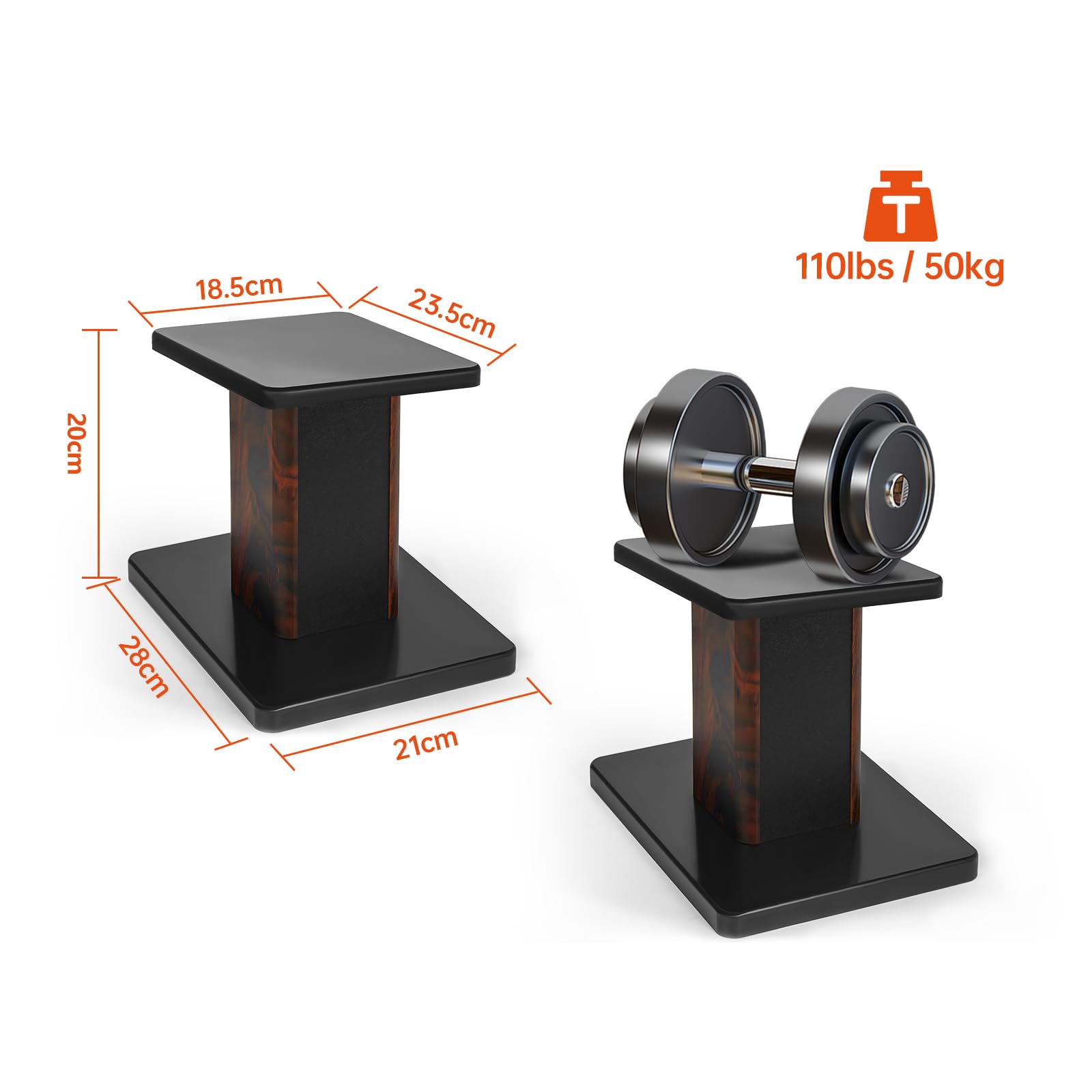楽天市場】BQKOZFIN 木製スピーカースタンド 高さ60cm [2台1組]の通販