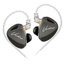 LINSOUL KZ Vader ブラック3DDハイブリッド型HiFiイヤホン 3つハイパフォーマンスダイナミックドライバーが搭載 4つレベルチューニングスイッチでサウンドを調整可能 銀メッキ無酸素銅ケーブル 人間工学基づく設計するハイエンド中華製イヤホン
