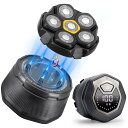 Beedove スキンヘッド用シェーバー 99枚刃 スキンヘッド シェーバー 6D曲面回転式 マグネット式 8500RPM メンズ 電動シェーバー 坊主用シェーバー 髭用シェーバー 乾湿両用 150分稼働時間 LEDディスプレイ Type-C 充電式 日本