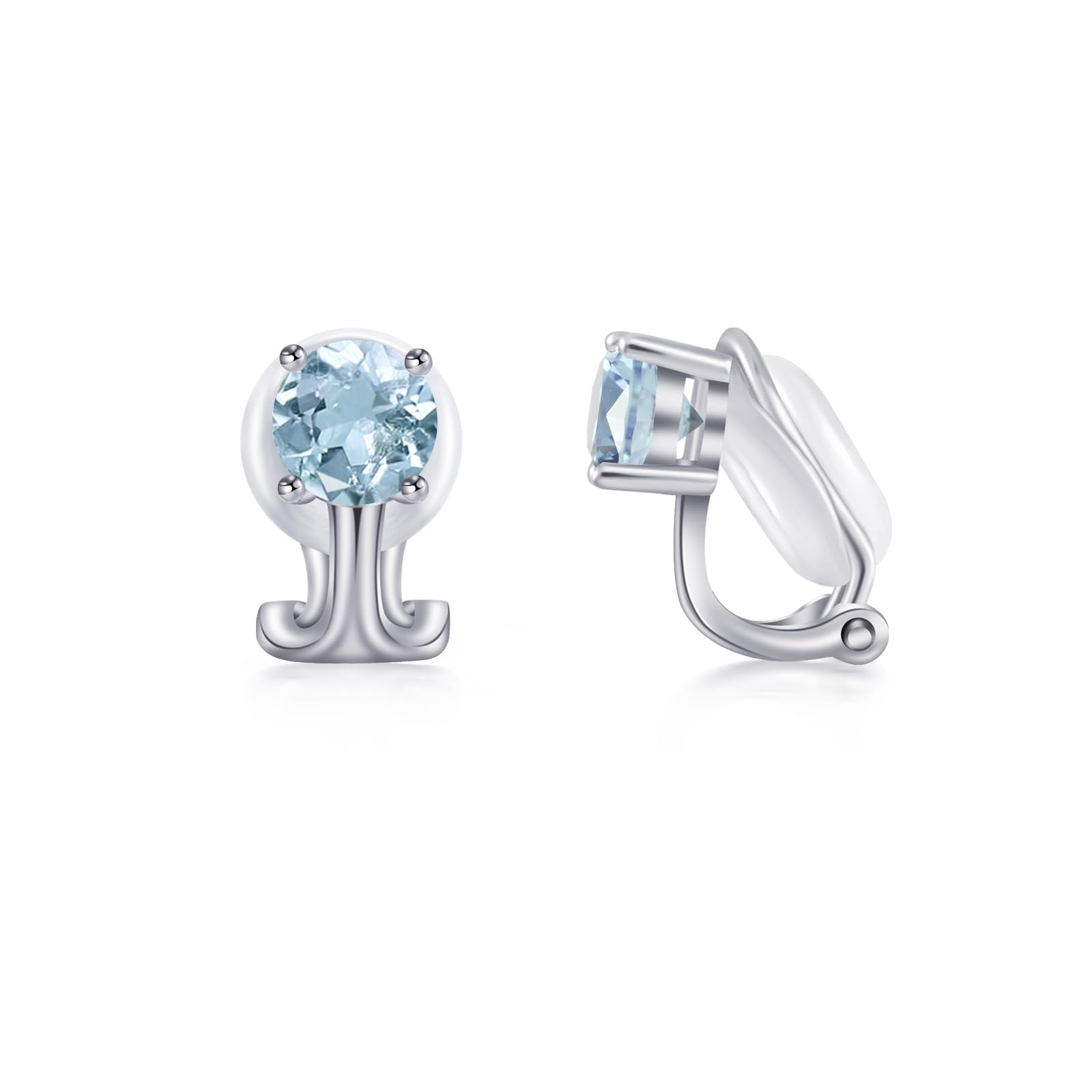 Free bird トパーズ イヤリング レディース 人気 金属アレルギー対応 シルバー925 痛く無いイヤリング ノンホールピアス レディース 11月の誕生石...