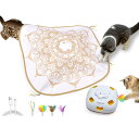 猫おもちゃ 自動 ORSDA ペット玩具 室内電動 4in1猫おもちゃ 4つの遊び方 一人遊び子猫自動おもちゃ 猫のプレゼント 寂しさ解消 ねこ狩猟天性満足 ペット用品 キャッチミー マウス 複数ペットの留守番対策 電子取扱説明書(金のボヘミアン)