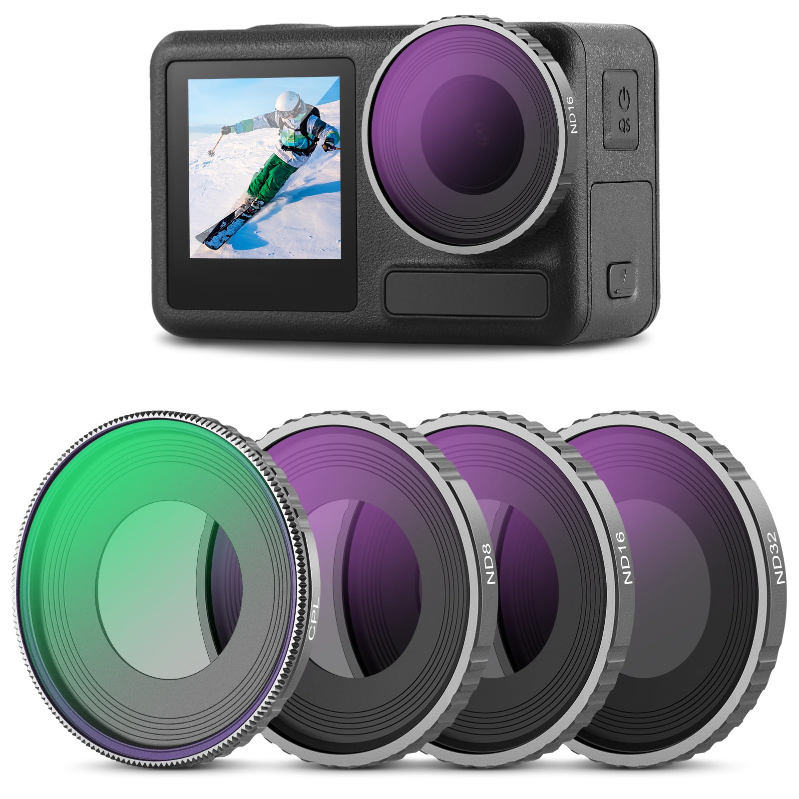 NEEWER CPL& NDե륿å ѥ֥DJI Osmo Action 4/Action 5 Pro 4 ͤ߼ C...