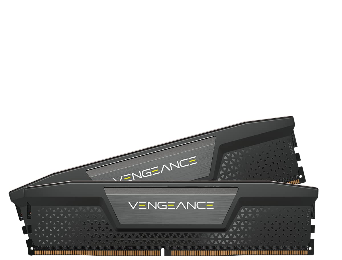 CORSAIR DDR5-6000MHz デスクトップPC用メモリ VENGEANCE DDR5シリーズ (Overclock PMIC) Intel XMP メモリキット 64GB ブラック  CMK64GX5M2B6000C38