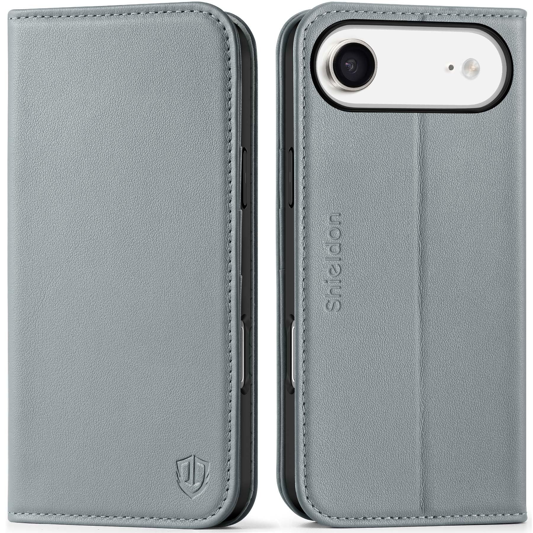 Rakuten - SHIELDON iPhone Air 対応 手帳型ケース 本革レザー 6.5インチ 5G TPU素材 カード収納 [RFIDブロッキング] 横置きスタンド機能 マグネット内蔵 ストラップ穴付き 衝撃吸収 あいふぉん Air 対応スマホケース 2025年発