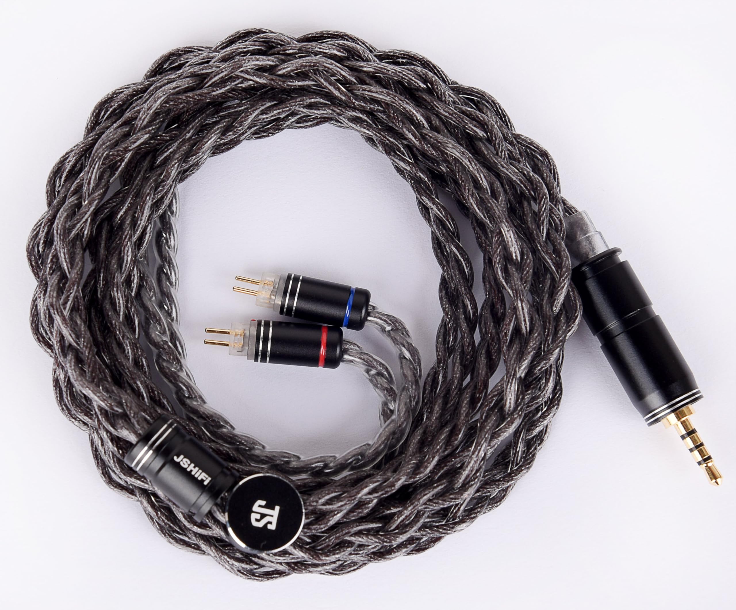 Rakuten - 【JSHiFi-Obsidian】2pin2.5mmリケーブル グラフェン線材 CIEM 2pin 0.78mmイヤホンアップグレードケーブル 2.5mmバランスイヤフォン交換ケーブル (2pin2.5mm)