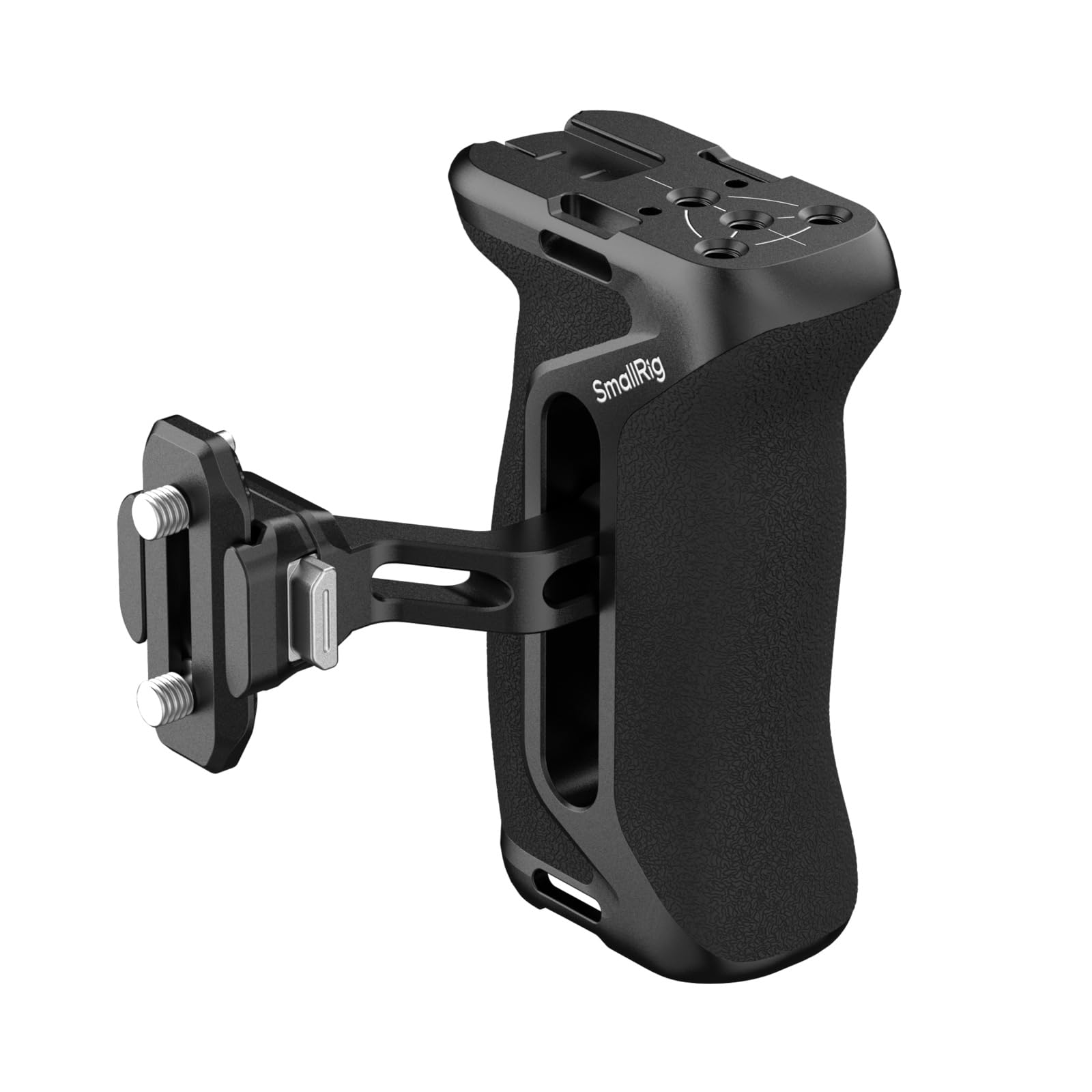 SmallRig HawkLock H21 クイックリリースサイドハンドル カメラ用グリップ NATOレール付き 左右どちらの手でも操作可能 36mm 上下調整可能 コールドシュー内蔵エルゴノミックハンドグリップ 1/4インチ-20ネジ穴 5633