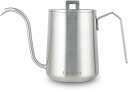 Easyworkz グースネック ケトル 600ml ステンレス鋼 ハンドドリップコーヒーポット 細長い注ぎ口 「ブラッシュド シルバー」