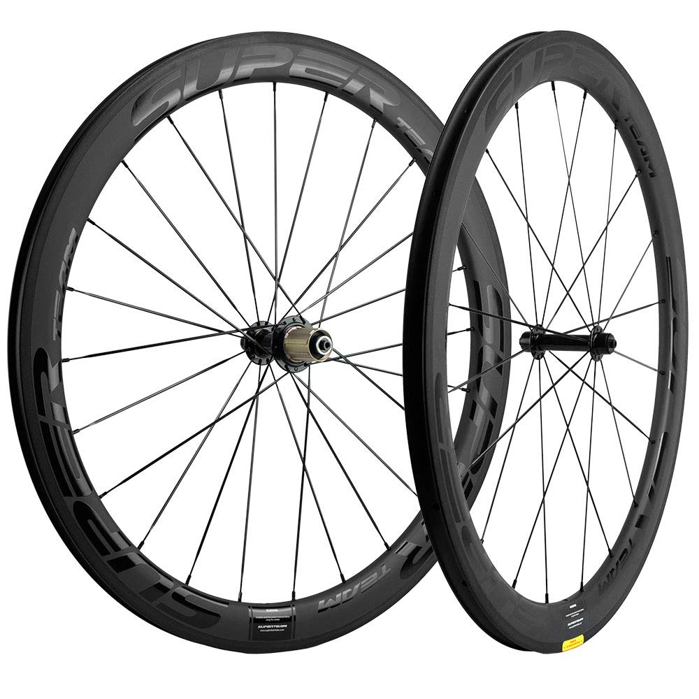SUPERTEAM 50/25mm UCI 承認ホイール 700c カーボンホイールセット チューブレス UD マット (ブラック)
