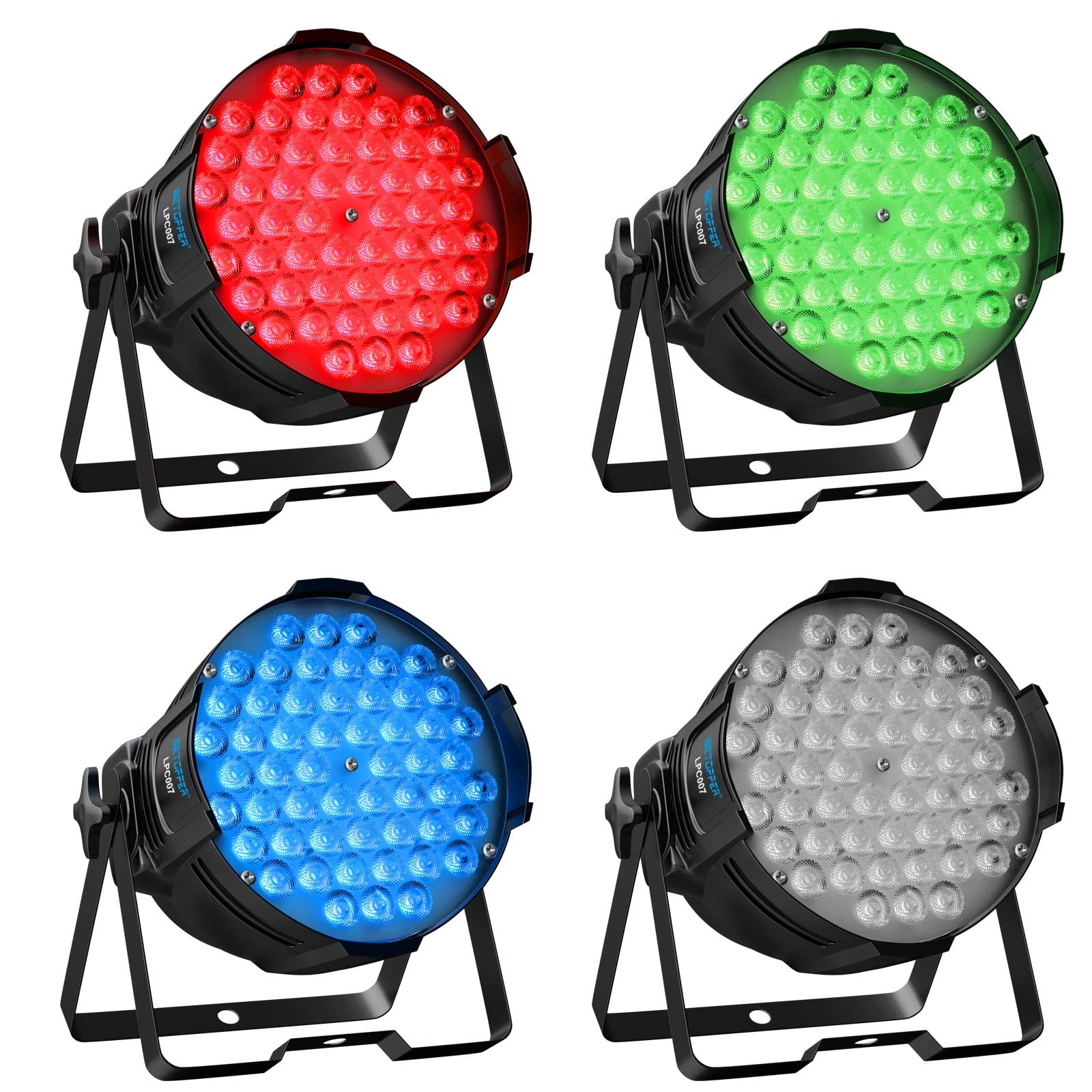 BETOPPER ディスコライト LPC007 54x3W RGB LED 舞台照明 6色変換ステージライト ステージ照明 DMX512 3/7CH パーティライト スポットライト DJ disco light クラブライト専門設備 高輝度 音声連動 舞台