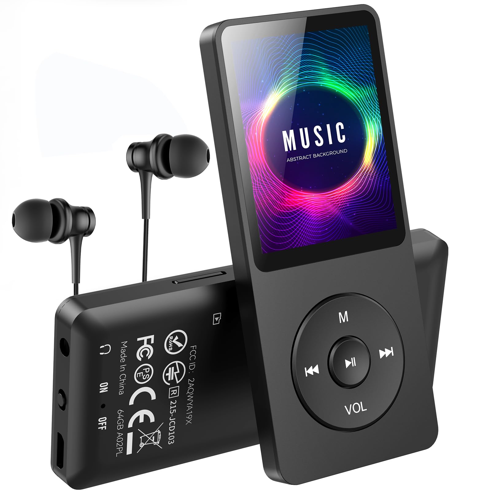 AGPTEK MP3プレーヤー 64GB A02 ブラック