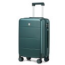  スーツケース ハードタイプキャリーケース 大容量 TSA認証 360°回転キャスター キャリバック 男性女性 旅行 出張 （Mサイズ/64L/グリーン）