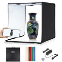 PULUZ 撮影ブース 60cm 写真用ライトボックス ポータブ 撮影ボックス ルフォトスタジオライトボックス 折りたたみ式フォトボックス、柔らかい照明布と12...