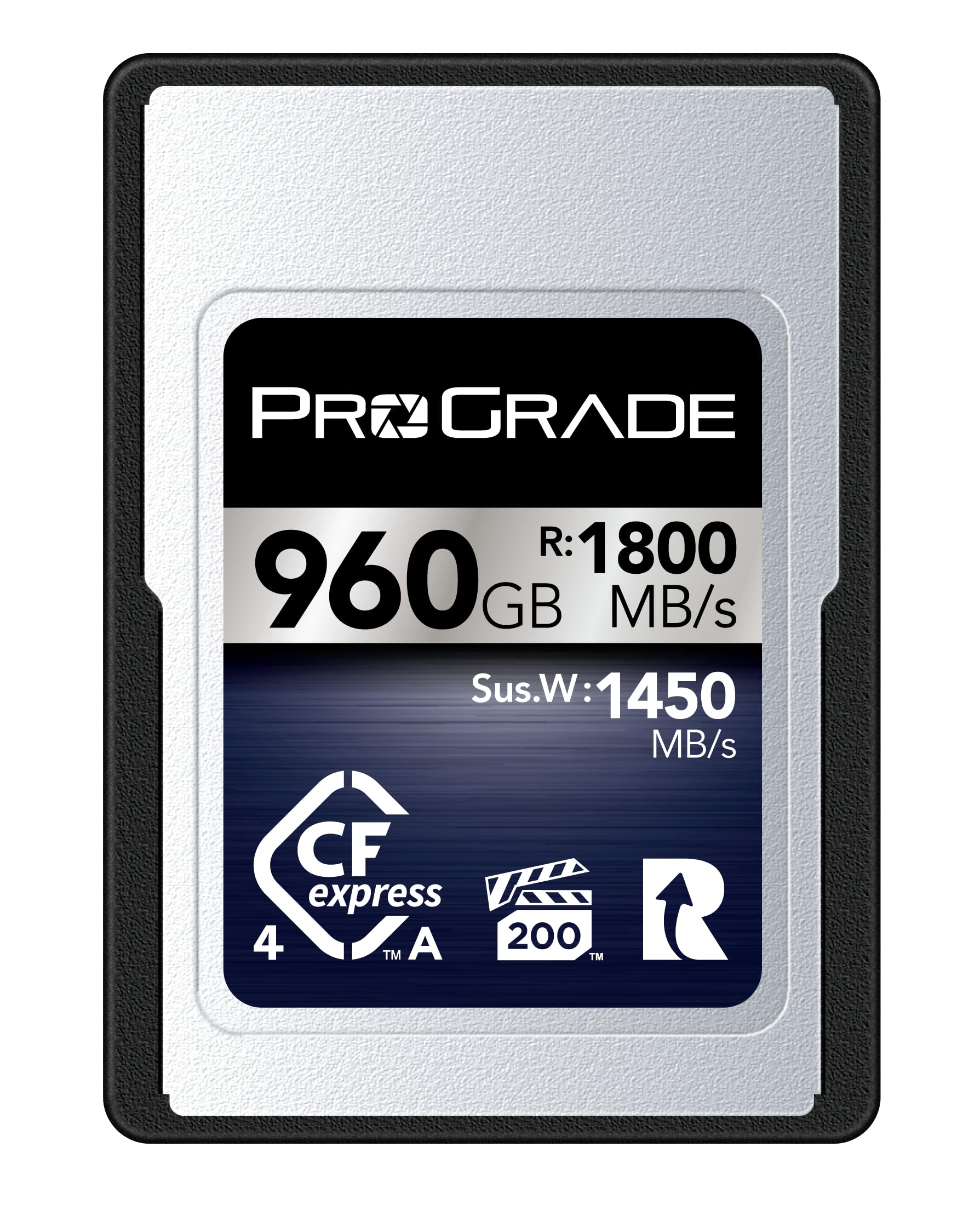 楽天SelectSHOP 岐阜 楽天市場店ProGrade Digital CFexpress 4.0 Type A IRIDIUM 960GB VPG200 メモリーカード （最大読込1800MB/s 最大書込1700MB/s） プログレードデジタル 正規輸入品