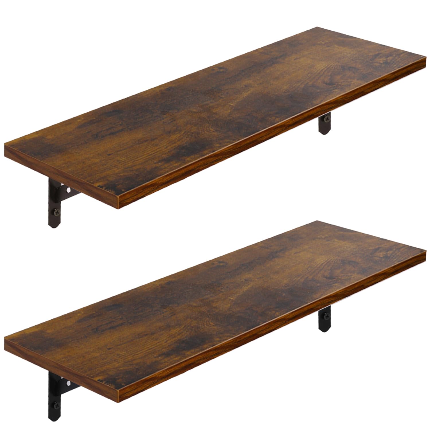 SIUSA ウォールシェルフ 壁掛け棚 2個セット 防水 頑丈 壁 棚 ウォールラック おしゃれ 北欧 42cm 防カ..