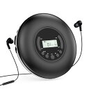 Gueray CDプレーヤー ポータブル Bluetooth 超軽量 cdプレイヤー 語学学習 倍速再生 リピート機能 EQ音声効果 Micro SDカード対応 AUX機能 USB給電/乾電池 CDディスク MP3 CD-R CD-RWなどに対応 日本語説