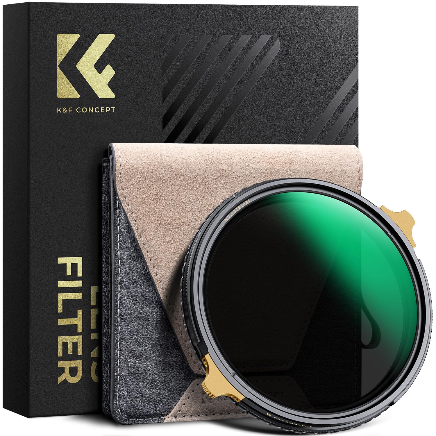 Rakuten - K&F CONCEPT 77mm ND2-32&CPLフィルター 可変NDフィルター 2in1 一枚二役 多機能フィルター 真鍮製 フレアやゴースト防止 色かぶり無し 両面36層ナノコーティング 撥水防汚 キズ防止 超薄枠 ケラレ無し（NANO-X Pro