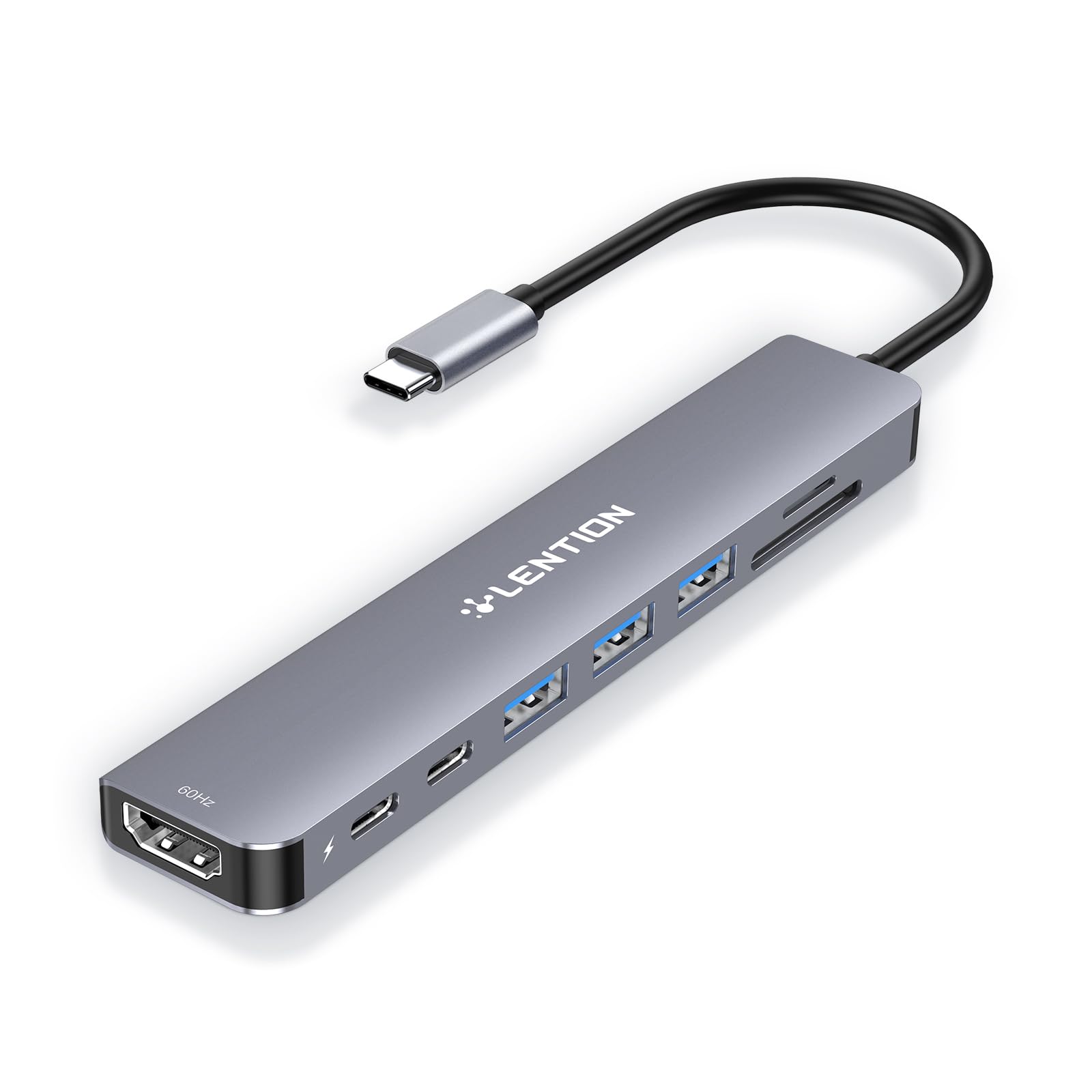 Rakuten - LENTION 4K@60Hz 8in1 USB C ハブ CB-CE18s 100W PD給電 Micro SD/SDカードリーダー USB 3.0 高速データ転送 HDMI 2.0 Type-C タイプc 変換アダプタ スリム 小型 MacBook P