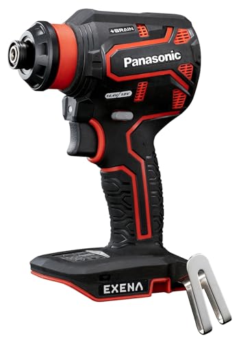 パナソニック 電動ドリルドライバー 本体のみ EXENA 14.4V/18V対応 充電式 ATTACH8対応 BRAIN 正逆転自動切替 コンパクト 穴あけ 電動ドリル EZ1DD2X-R レッド