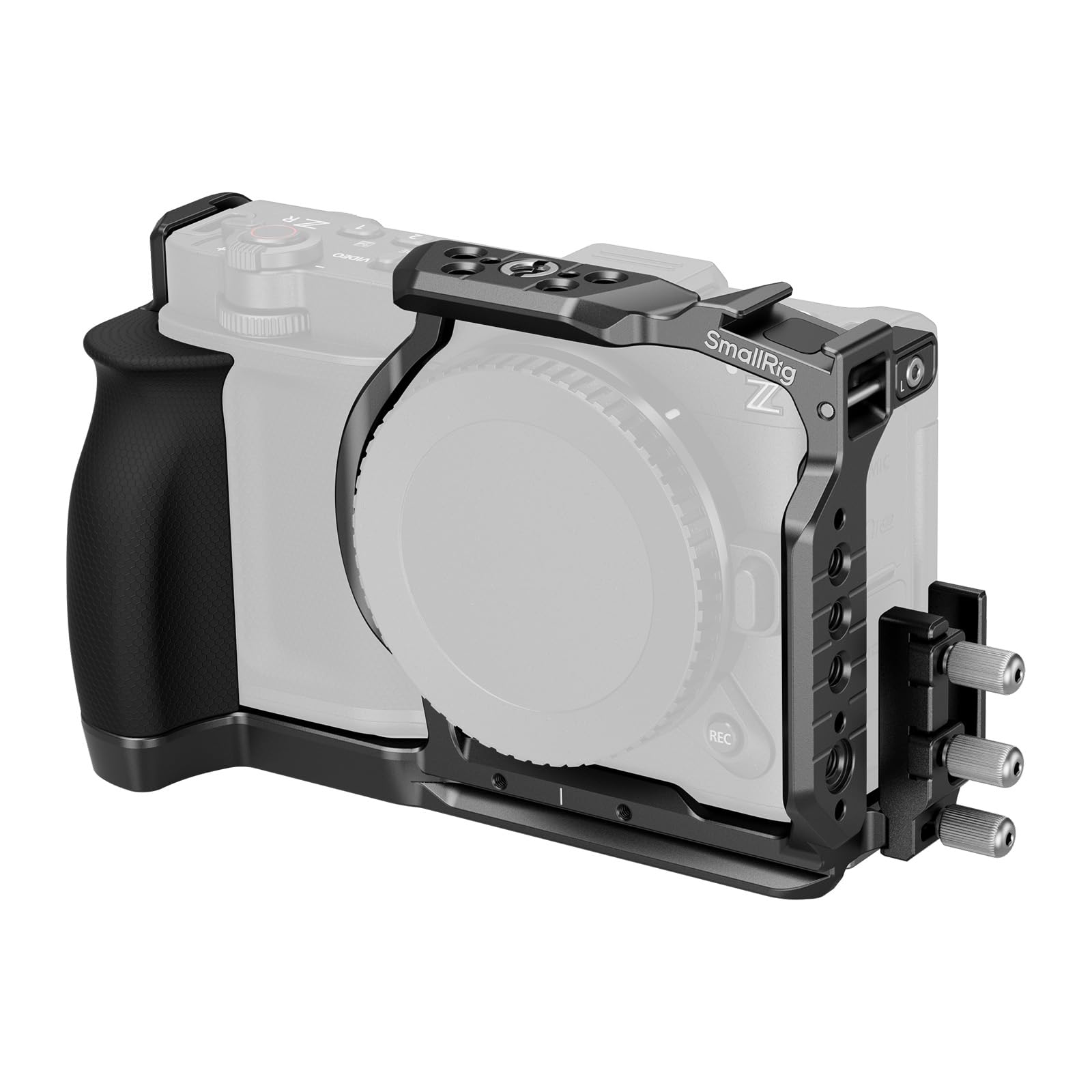 SMALLRIG HawkLock クイックリリース拡張ケージ ハンドル付き Nikon ZR用 Arca用クイックリリースプレート内蔵 DJI RS 2 /RSC 2 /RS 3 Pro/RS 4 Proスタビライザーと三脚に最適 5904