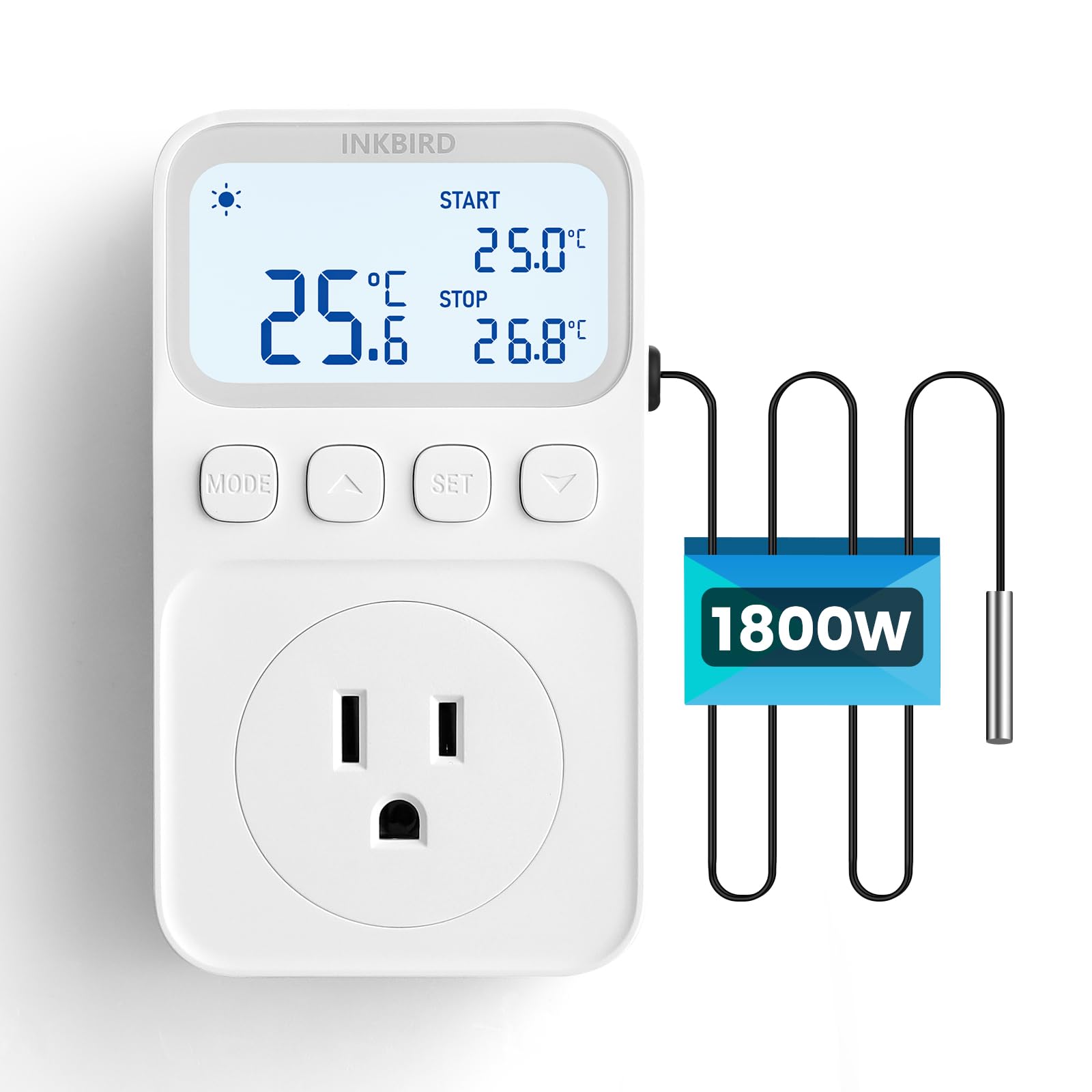 INKBIRD サーモスタット 温度コントローラー 加熱冷却 タイマー機能 プログラム可能 デジタル温度調節..