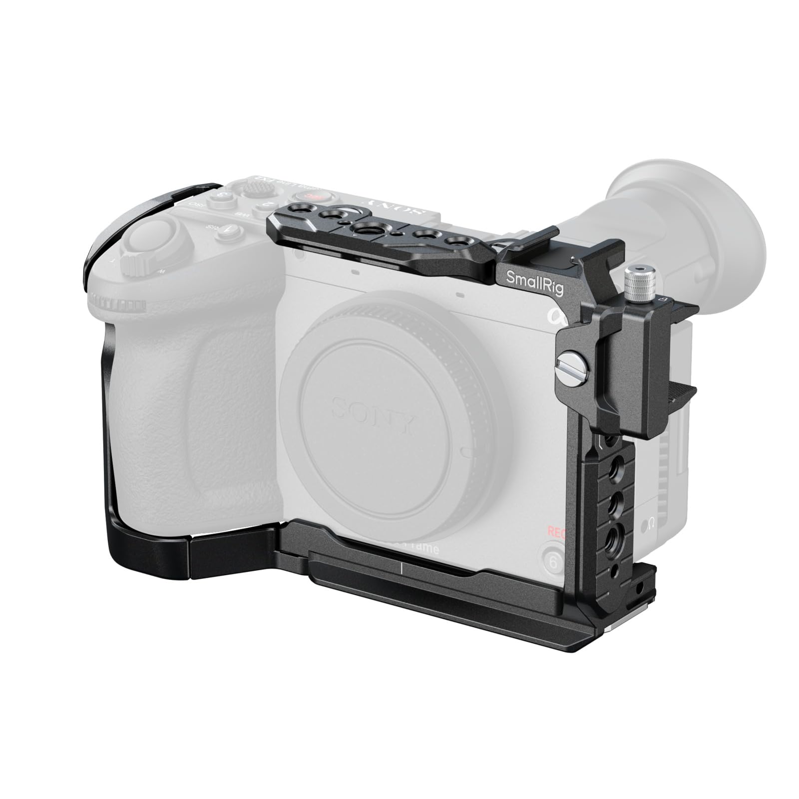 SmallRig Sony対応 FX2用カメラケージ HawkLockクイックリリースFX2ケージ トッププレート付き HDMI用ケーブルクランプ 複数の取り付けポイント 純正XLRトップハンドル対応 5587