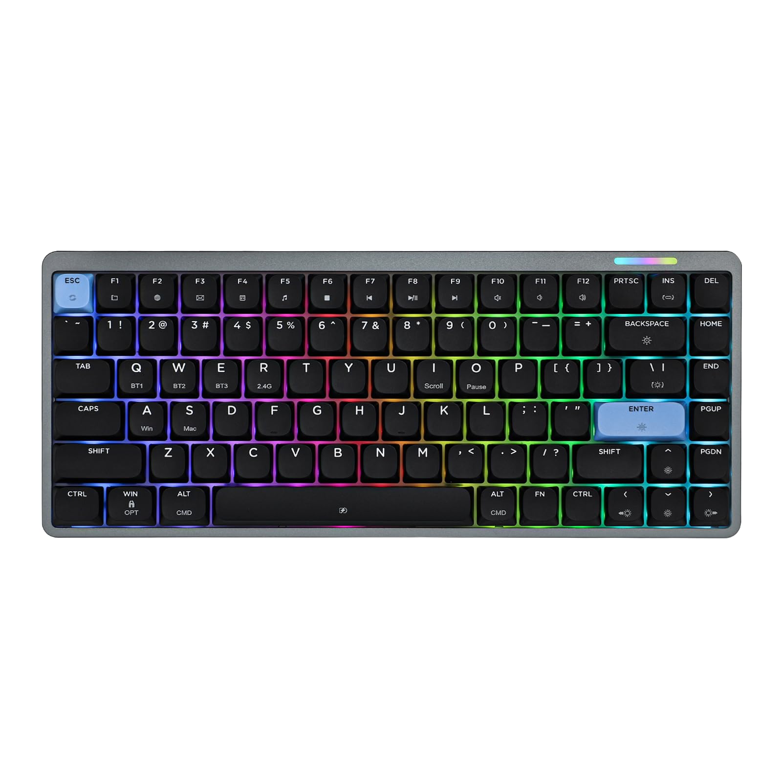 EPOMAKER Luma84 ߥ˥ 磻쥹ᥫ˥륭ܡ QMK/VIAץޥ֥ Bluetooth 5.0/...