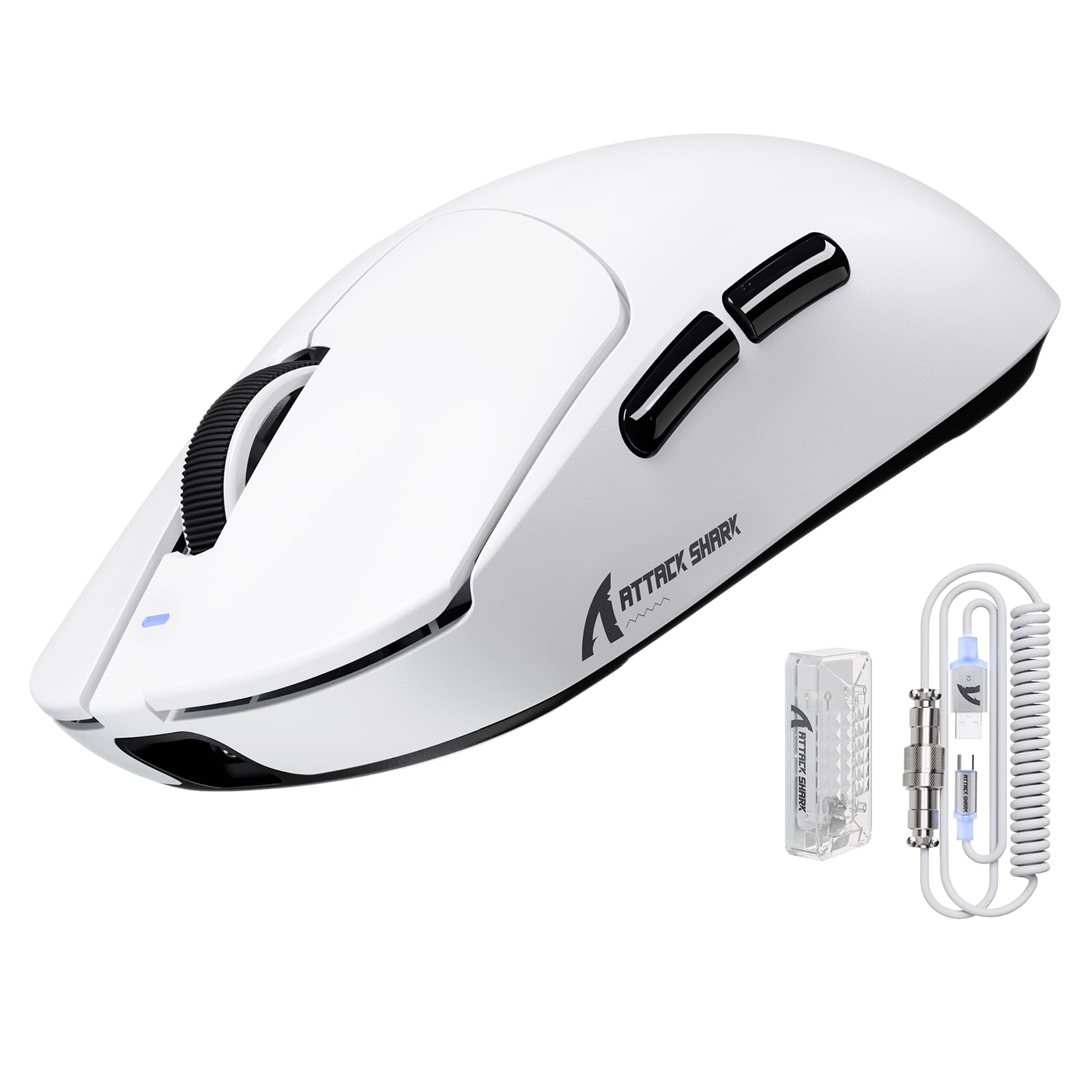 ATTACK SHARK X8 Ultraゲーミングマウス スーパーライト59gマウス ワイヤレス2.4 G/Bluetooth/有線Type-C 8000HzポーリングレートPAW3950MAXセンサー Nordic52840 8Kレシーバー搭載 42K（楽天・SelectSHOP 岐阜 楽天市場店）