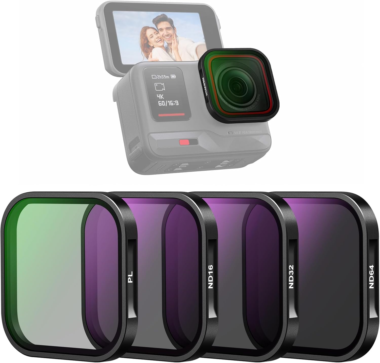 NEEWER CPL&NDե륿å ѥ֥ insta360 Ace Pro 4 CPL ND16 ND32 ND64...
