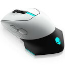 ALIENWARE 有線/無線 最長300時間 ゲーミングマウス 7ボタン 16000DPIセンサー AW610M ルナライト 2年保証