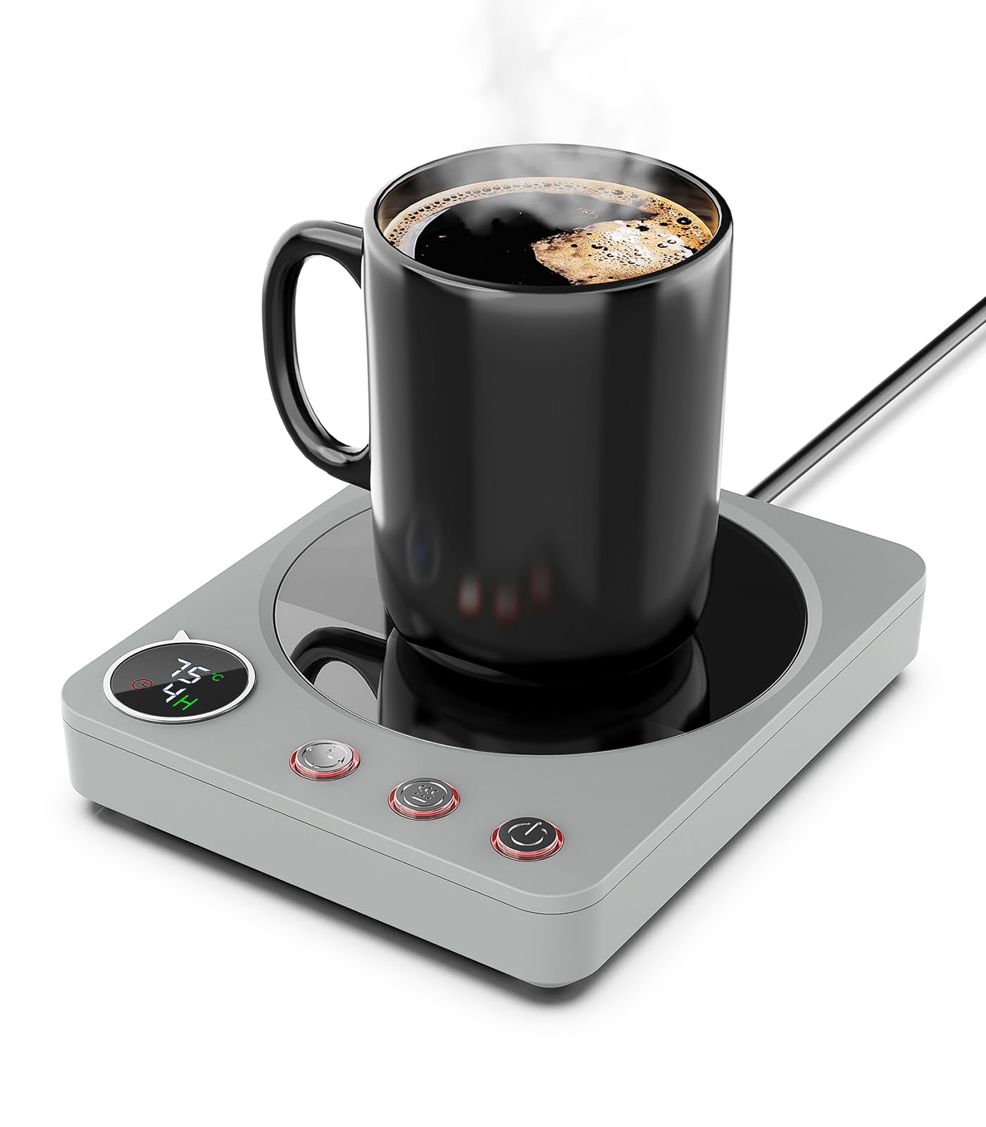 Kyerlish カップウォーマー 保温コースター コーヒーウォーマー ドリンクウォーマー マグカップウォーマー【プレゼント・3段階温度設定・最高75℃】 保温...