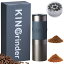 KINGrinder K2 手挽きコーヒーミル 140段階内部式粒度調節 均一性に優れるコニカル式金属刃 最大容量25g