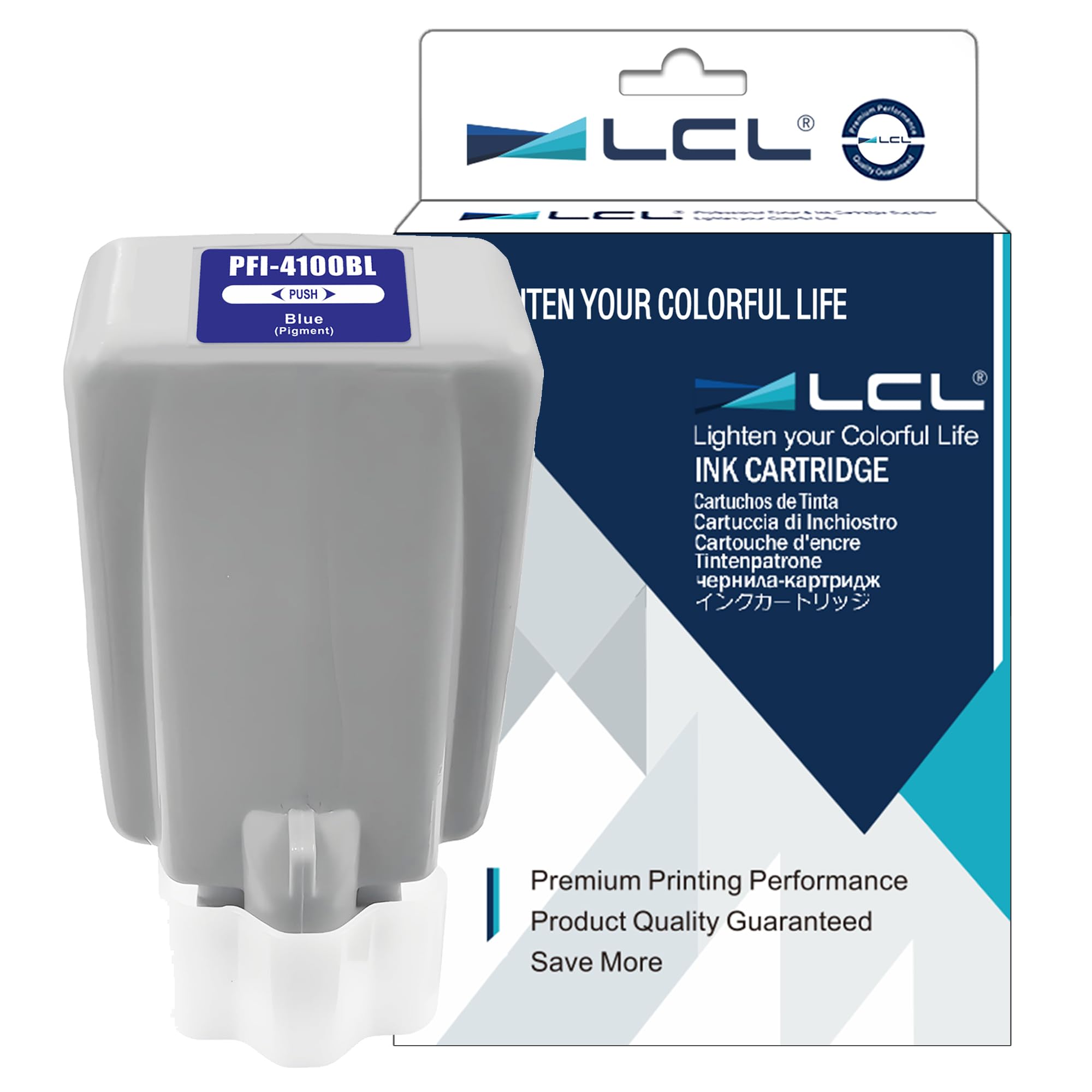Rakuten - LCL Canon用 キャノン用 PFI-4100 B PFI-4100B 顔料 (1パック ブルー) 互換インクカートリッジ 対応機種：imagePROGRAF PRO-1100 Printer