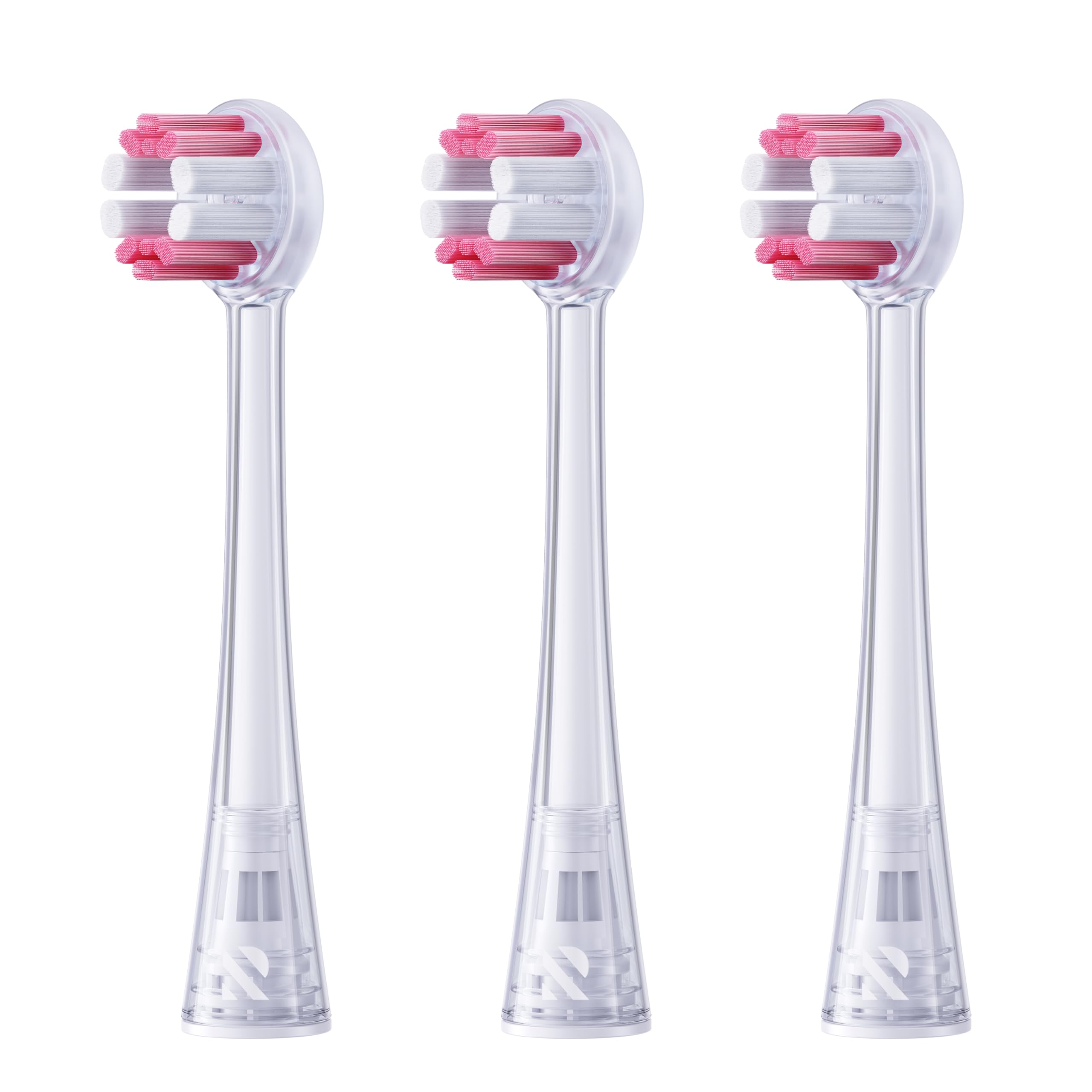 RANVOO AirJet X5 電動歯ブラシ 替えヘッド ピンク オリジナル ディープクリーン 360度全面洗浄 プラーク除去 3本