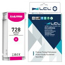 LCL HP用 728 F9J66A 130ML 大容量 (1パック マゼンタ) 互換インクカートリッジ 対応機種:HP DesignJet T730 36-in Printer DesignJet T830 24-in MFP DesignJet T83
