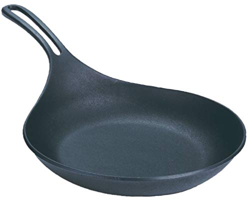 Ih/Gas Compatible - 岩鋳 Iwachu オムレット24 黒焼付 内径:23.5cm IH対応 フライパン 南部鉄器 24601