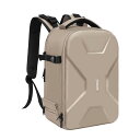 MOSISO カメラバックパック DSLR/SLR/ミラーレス用、対応機種Canon/Nikon/Sony、保護 カメラバッグ リュック フルオープン 防水 ハードケース インサート & 三脚 & ラップトップ コンパートメント付き(キャメル)