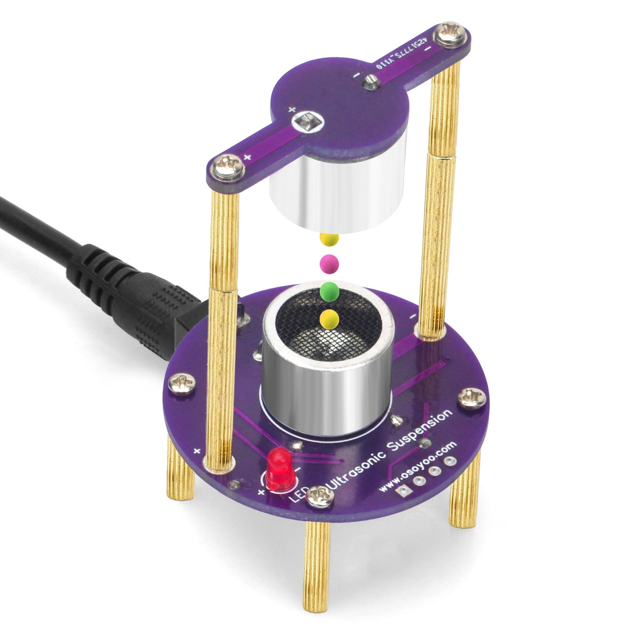 OSOYOO 超音波浮揚 DIY キット Acoustic Levitation ：はんだ付けを学び、半田付け電子工作キット 音響浮揚キット Ultrasonic Levitation