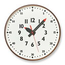 レムノス 掛け時計 アナログ 知育時計 天然色木地 茶 fun pun clock ふんぷんくろっく YD14-08 L BW Lemnos