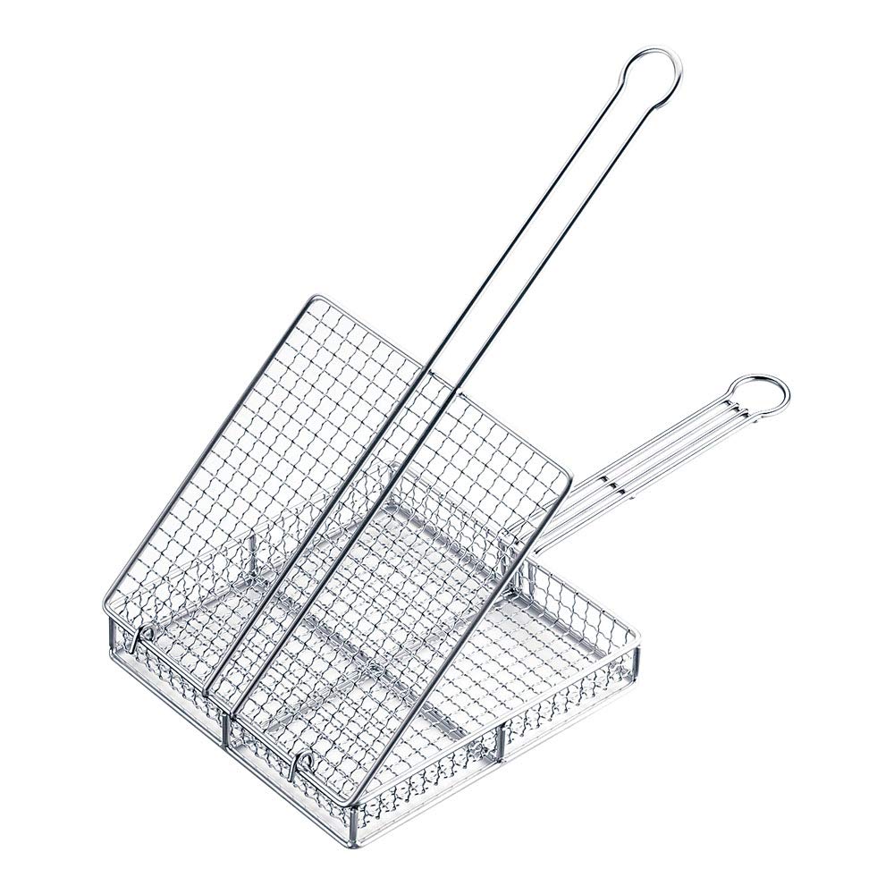 遠藤商事 TKG 焼き網蓋つき 全長510mm 間口×奥行×高さ(mm)270×270×55 とり肉などこんがり美味しく焼け..