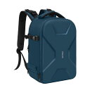 MOSISO カメラバックパック DSLR/SLR/ミラーレス用、対応機種Canon/Nikon/Sony、保護 カメラバッグ リュック フルオープン 防水 ハードケース インサート & 三脚 & ラップトップ コンパートメント付き(ディープ ティール)