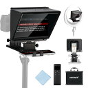 NEEWER X1 Pro II プロンプター 9インチ 金属製 RT113リモコン/APP制御/クイックスイッチ1秒ロックArcaタイプQRプレート/磁気スマホクランプ付き コンパチブル iPhone/Androidスマホ 組み立て不要