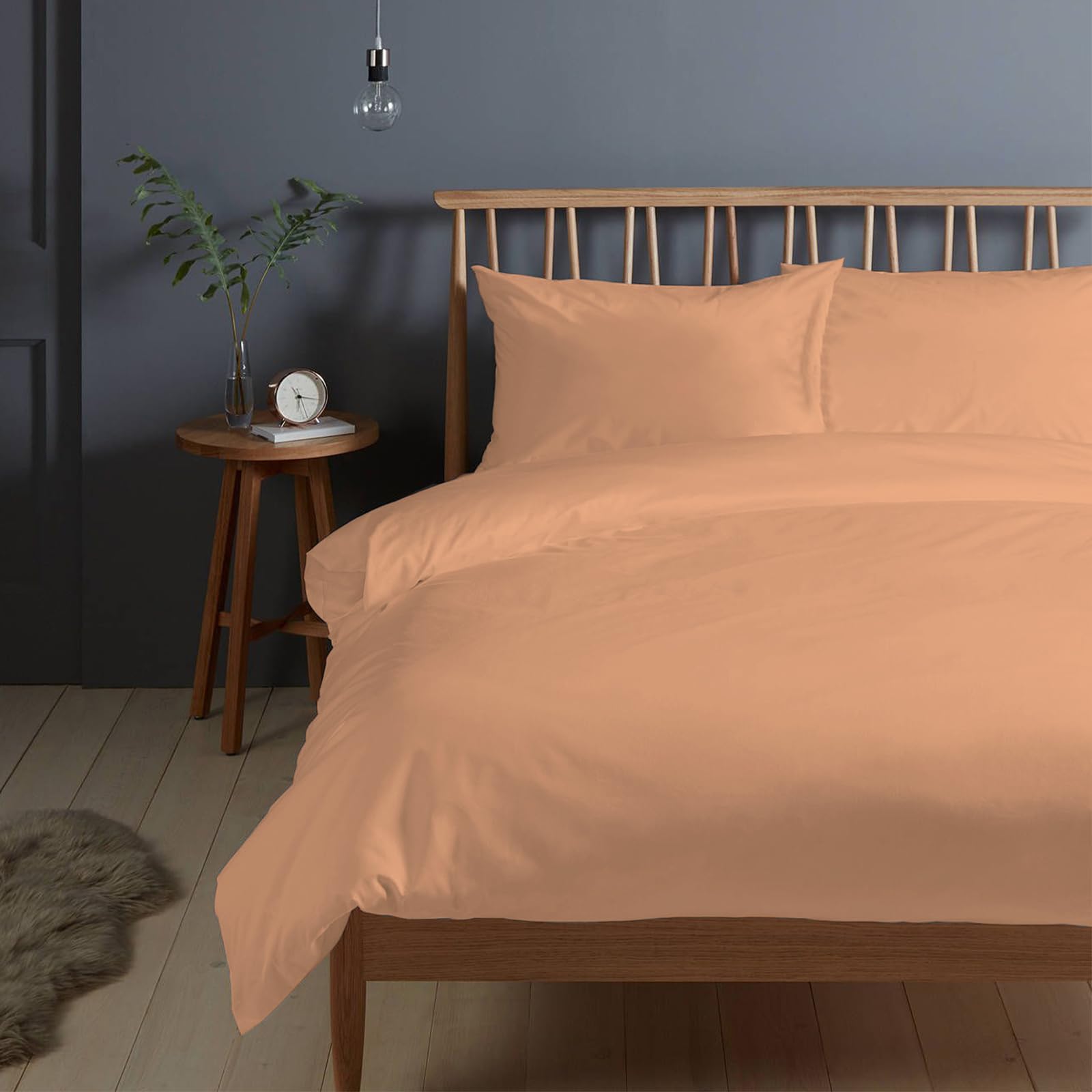 楽天SelectSHOP 岐阜 楽天市場店Pizuna （ピズナ） ダブル用 寝具セット3点組 - 天然100％コットン 高級400スレッドカウント 長繊維（ロングステープル）サテン織り、洗濯機対応 ベッドリネン - 内容: 掛け布団カバー1枚 （190×210cm）、ピローケース2枚 （43cm